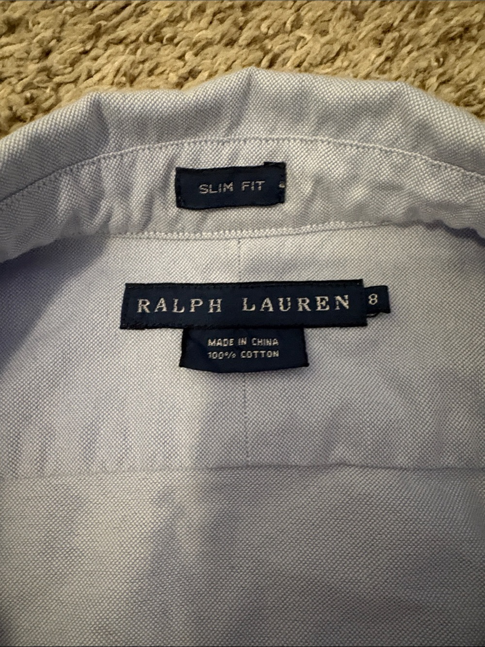 Ralph Lauren Light Blue Oxford Button-Down Shirt-Slim Fit - Picture 2 of 4